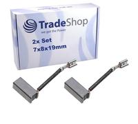Lot de 2 charbons de moteur 7 x 8 x 19 mm compatibles avec les marteaux perforateurs Bosch comme GBH 36 remplace 1.617.014.142