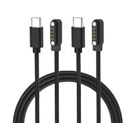 Lot de 2 Chargeur Magnétique pour Plaud Note Pro & Note Enregistreur Vocal IA, 4-Pin (pas de 7,62 mm) - USB-C de 60 cm Câble de Recharge Compatible avec Plaud Note Pro Enregistreur Vocal IA