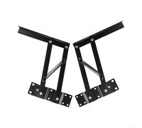 Lot de 2 charnières à ressort pliables en fer lourd pour étagère de levage pour table basse table de chevet avec revêtement électrophorèse