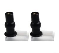 Lot de 2 charnières de rechange pour siège de toilette avec œillets en caoutchouc pour poêles britanniques standard (40 mm)