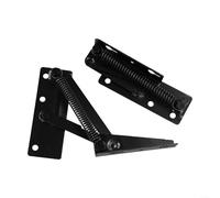 Lot de 2 charnières en acier noir réglables pour canapé-lit | Acier haute résistance, 3 angles réglables, revêtement noir, idéal pour canapé-lit, projets de bricolage