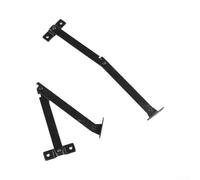 Lot de 2 charnières en métal bronze antique pour support de couvercle sur boîtes à bijoux, coffres et meubles d'armoire (bronze noir)