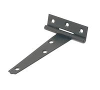 Lot de 2 charnières en T à usage léger à revêtement par poudrage noir 102mm