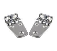 Lot de 2 charnières encastrées en acier inoxydable 316 à angle droit pour porte de bateau de yacht - pour ferrures de bateau étanches 38 x 54 (38 x 66 mm)
