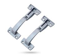 Lot de 2 charnières pliantes de porte d'armoire, 124 × 50 mm, charnières en alliage de zinc, adaptées pour armoires pliantes et armoires pliantes