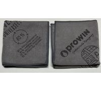 Lot de 2 chiffons en microfibre, couleur gris – Chiffon de nettoyage universel, dimensions 32x32 cm