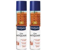 Lot de 2 Cires antiquaires pour bois cirés 300ml bois clair STARWAX