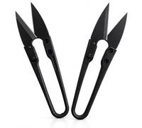 Lot de 2 ciseaux à plumes - Ciseaux de précision en acier inoxydable pour herbes, fleurs et plantes - Ciseaux de récolte avec mécanisme à ressort pour coupe fine et jardinage Grow Buds