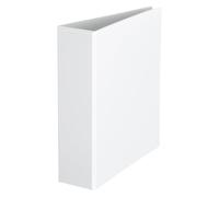 Lot de 2 - Classeur 4 anneaux cartonné Bruneau personnalisable A4 - Dos 8,5 cm blanc - - Bruneau