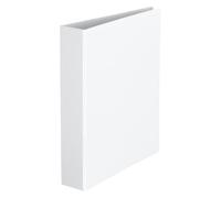 Lot de 2 - Classeur 4 anneaux cartonné Bruneau personnalisable A4 maxi - Dos 6 cm blanc - - Bruneau