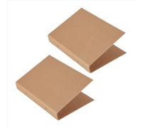 Lot de 2 classeurs à anneaux A5 rechargeables, plateau de reliure en papier kraft A5 avec 2 anneaux pour feuilles volantes, chemises A5