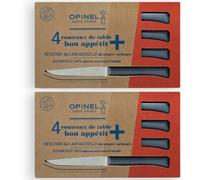 Lot de 2 coffrets 4 couteaux de table Anthracite Opinel