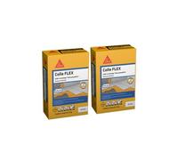 Lot de 2 colles à carrelage SIKA SikaCeram 200 Flex - Blanc - 2,5 kg