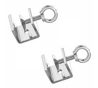 Lot de 2 colliers de serrage en C, boulons à œil en acier inoxydable 304, pince à mâchoire large, réglable, clip universel pour le travail du bois, le soudage, le charpentier (65 mm)
