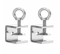 Lot de 2 colliers de serrage en C, boulons à œil en acier inoxydable 304, pince à mâchoire large, réglable, clip universel pour le travail du bois, le soudage, le charpentier (30 mm)