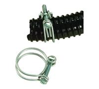 Lot de 2 colliers de serrage - UBBINK - Diamètre 30-34 mm - Galvanisés - Pour tuyau spiralé