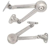 Lot de 2 compas à système d’amortissement pour abattants de portes relevables de placard de cuisine
