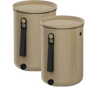 Lot de 2 composteurs bokashi skaza organko 2 de 9,6 l, coloris cappuccino