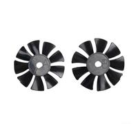 Lot de 2 compresseurs d'air pour moteur de pompe sans huile 550 W 750 W - Lames en plastique noir avec trou d'arbre de 13 mm et 115 mm de diamètre - Fonctionnement silencieux - Facile à installer