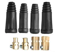 Lot de 2 connecteurs de câble de soudage 200 A à fixation rapide style européen pour prise de panneau et 35-50 mm²