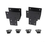 Lot de 2 connecteurs de colonne de tonnelle pour réparation de pavillon - Support robuste pour poteaux en bois de 8,9 x 8,9 cm