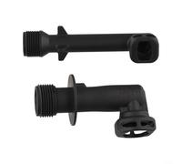Lot de 2 connecteurs d'entrée et de sortie pour nettoyeur haute pression Karcher K2/K3, compatibles avec les pièces 5.064-396.0/5.064-395.0 Noir