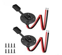 Lot de 2 connecteurs d'extension de câble SAE vers SAE résistants aux intempéries pour générateur solaire pour station d'alimentation pour batterie à déconnexion rapide 12 AWG