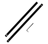 Lot de 2 connecteurs et barres de jonction pour rail de scie en acier | Compatible avec Makita P-45777, Festool, Bosch et DeWALT rails de guidage pour alignement de scie à piste