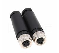 Lot de 2 connecteurs M8 à 4 broches femelles code A pour capteur circulaire industriel aviation 8 mm étanche IP67