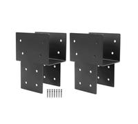 Lot de 2 connecteurs poutre à colonne pavillon, support capuchon poteau robuste for poteaux 3,5 x , pouces for joints cadre