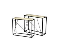 Lot de 2 Consoles Gigognes en Manguier Massif - VARUA -
