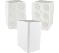 Lot de 2 contenants en polystyrène pour bouteilles (6 bouteilles de 0,75) pour emballage de vin et huile