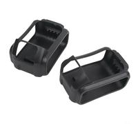 Lot de 2 coques de protection en silicone pour outils électriques, 20 V, 4,0 Ah, 5,0 Ah, absorption des chocs avec poignée antidérapante pour outils électriques, contre les chutes