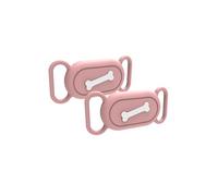 Lot de 2 coques de protection pour Samsung Smart Tag2 Tracker anti-perte pour animaux domestiques comme les chiens et les chats - Housse durable et élégante, étanche, rose