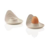 Lot De 2 Coquetiers En Plastique Recyclé Taupe