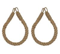Lot de 2 cordes nautiques pour porte-papier toilette, anneau porte-serviette, vintage à fixation murale, pour l'océan/la plage/la salle de bain (corde uniquement, 50,8 cm)