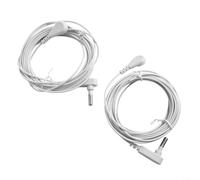 Lot de 2 cordons de mise à la terre de 4,5 m, pour fil de terre pour tapis, feuilles, plaquettes, conducteur en cuivre, dans une prise standard, connexion fiable, installation simple, blanc