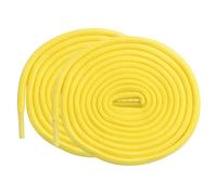 Lot de 2 cordons de serrage ronds de rechange en polyester avec extrémités en plastique pour sweats à capuche, shorts, sweat-shirts, 4 mm x 1,3 m, jaune