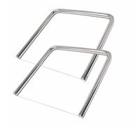Lot de 2 coupe-fromage, trancheuse à beurre en acier inoxydable de type U | Coupe lisse, construction légère, tranches lisses, adhérence minimale, rinçage facile, stockage peu encombrant, tofu avocat