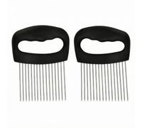 Lot de 2 Coupe Oignon Acier Inoxydable 11,8x14,5cm