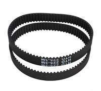Lot de 2 courroies de rabot électriques compatibles avec Bosch PHO 15-82 PHO 16-82 PHO 20-82 - Courroie d'entraînement dentée pour outils électriques 225 x 9 mm