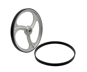 Lot de 2 courroies de transmission en caoutchouc, Accessoires pour outils électriques Travail du bois Scie à ruban en caoutchouc Bande de scie à bande de défilement Anneau