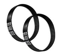 Lot de 2 courroies d'entraînement compatibles avec rabot Bosch PHO 15-82 PHO 16-82 PHO 20-82, courroie en caoutchouc de rechange pour rabot électrique, modèle 2604736001 pour une performance lisse du