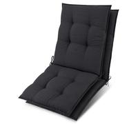 Lot de 2 coussins d'appui pour fauteuils bas Beautissu Sun-NL 100 x 50 x 8 cm, anthracite