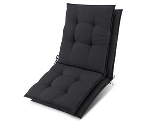 Lot de 2 coussins d'appui pour fauteuils bas Beautissu Sun-NL 100 x 50 x 8 cm, anthracite