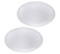 Lot de 2 coussins d'assise JONITA pour chaises ou fauteuils de salle à manger ou bureau, galettes de chaise rondes en feutre blanc