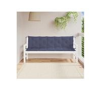 vidaXL Coussins de banc 379106 – Lot de 2, coussins de siège intérieur/extérieur – Bleu marine