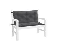 vidaXL Lot de 2 Coussins de Banc de Jardin, Oreillers de Balcon, Coussins de Sièges Patio Jardinage Terrasse Extérieur, 4002585 Gris G