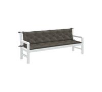 vidaXL Coussins de banc de jardin 2 pcs. Melange Gris foncé 200x50x7 cm Tissu