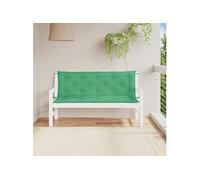 vidaXL Coussins de banc de jardin Lot de 2 – Imperméable Vert 150×50×7 cm Tissu Oxford